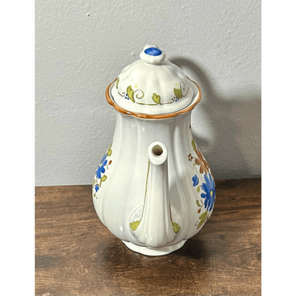 Metlox Vernon Bouquet Floral 8 Cup Tea Pot Mid Century Excellent Condition - Picture 7 of 13